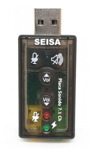 PLACA DE SONIDO 7.1 SEISA USB 3D SOUND - Imagen 3