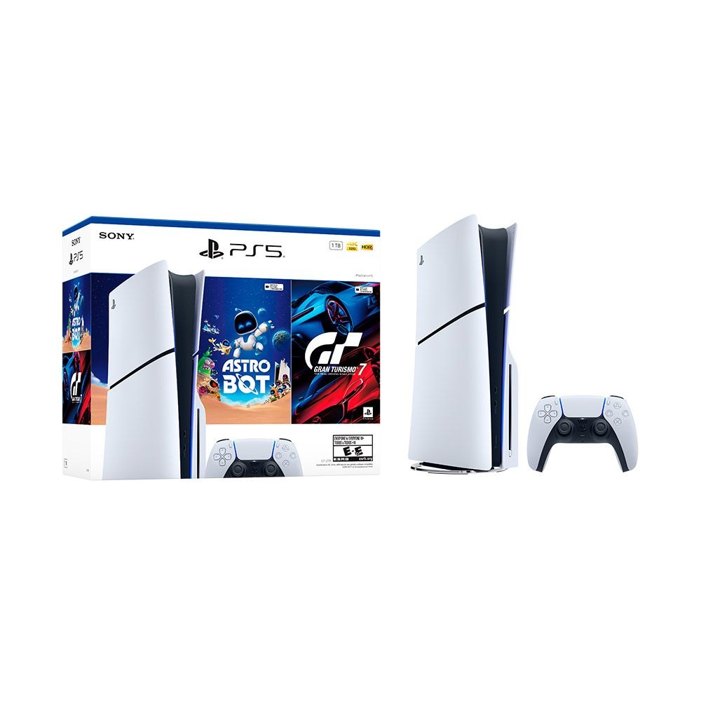 PS5 CONSOLA 1TB CON LECTORA SLIM ASTROBOT + GT7