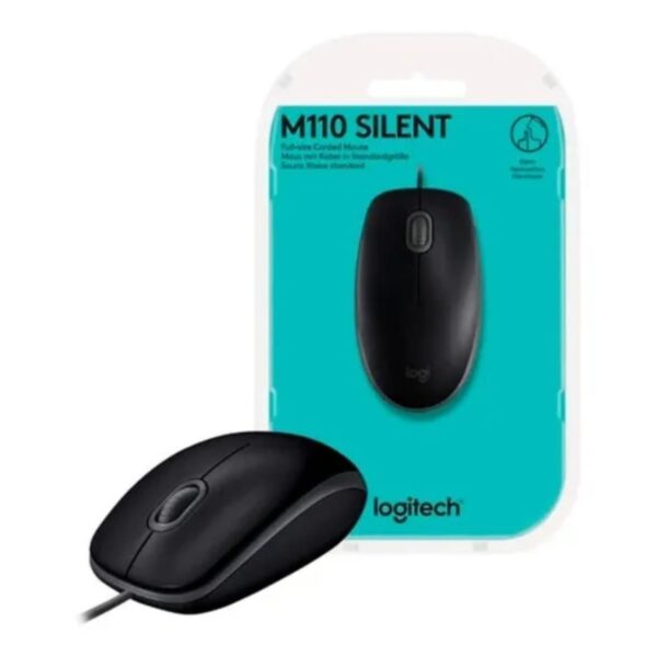 Mouse Logitech M110 Negro CON CABLE