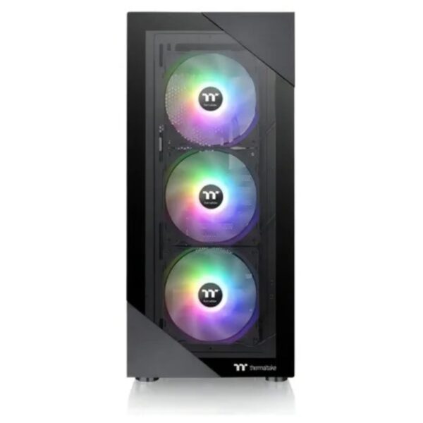 PC Gabinete view 200 tg negro - argb c/ vidrio temp THERMALTAKE FAN X 3 rgb - Imagen 3
