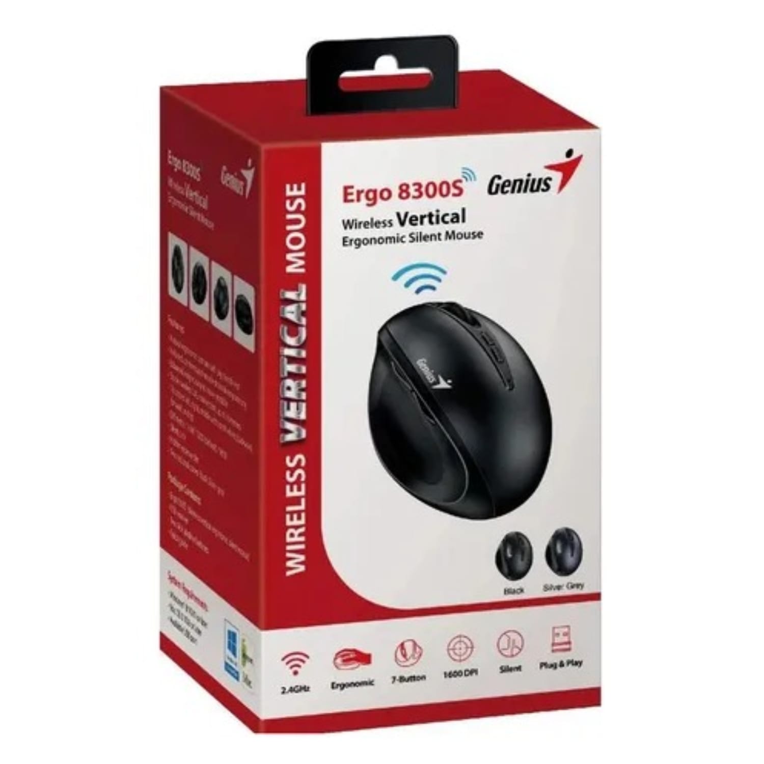 Mouse Genius Rs2 Ergo 8300s Black INALAMBRICO