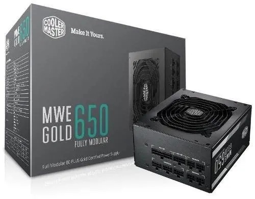 Fuente COOLER MASTER MWE 80 PLUS GOLD 650 V3 NM