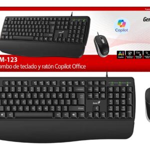 TECLADO + MOUSE GENIUS CON CABLE KM-123