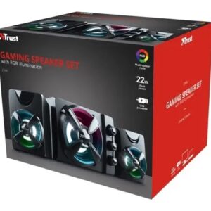 PARLANTE GAMER RGB 22W TRUST ZIVA